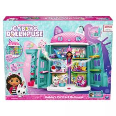 Кукольный домик Spin Master DreamWorks Gabby&apos;s Dollhouse Purrfect с 2 игрушечными фигурками и аксессуарами Spin Master