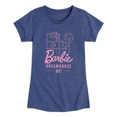 Футболка Barbie Dreamhouse 60th для девочек 7–16 лет Licensed Character, синий