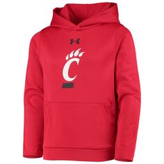 Мужской красный пуловер с капюшоном и логотипом Under Armour Cincinnati Bearcats Under Armour