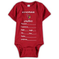 Красные боди для новорожденных и младенцев штата Иллинойс, штат Иллинойс, Добро пожаловать в мир боди Unbranded