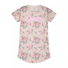 Пижамная рубашка Sleep On It для девочек с цветочным принтом и соответствующей маской для сна Sleep on it