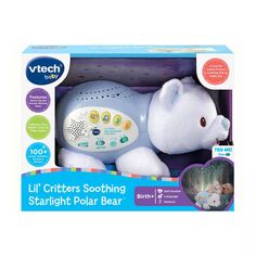 VTech Lil&apos; Critters Успокаивающий звездный свет Игрушка-светильник белого медведя VT International