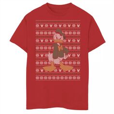 Рождественский свитер с рисунком «Дональд Дак» Disney для мальчиков 8–20 лет Disney