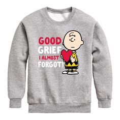 Флисовый свитшот Peanuts Good Grief для мальчиков 8–20 лет Licensed Character