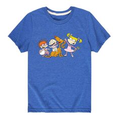Футболка с рисунком Rugrats Hope для мальчиков 8–20 лет Nickelodeon, синий