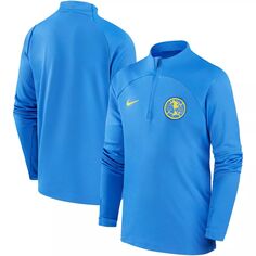 Молодежный топ с молнией без четверти Nike Blue Club America Academy Drill Nike