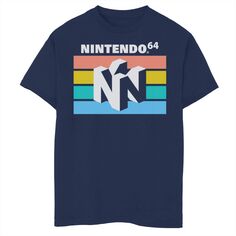 Футболка Nintendo Only the Best с логотипом в стиле ретро для мальчиков 8–20 лет Licensed Character, синий