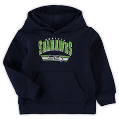 Пуловер с капюшоном для малышей College Seattle Seahawks MVP темно-синего цвета Outerstuff