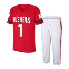 Комплект футбольного джерси и брюк Youth Colosseum Red/White Nebraska Huskers Colosseum