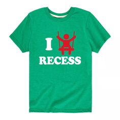Футболка с рисунком I Love Recess для мальчиков 8–20 лет Licensed Character