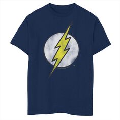 Классическая футболка с логотипом и графическим рисунком «Флэш» для мальчиков 8–20 лет Husky DC Comics DC Comics
