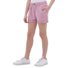 Флисовые шорты для бега с блестками Girls Bench DNA, стандартный цвет, с боковым карманом и манжетами Bench DNA