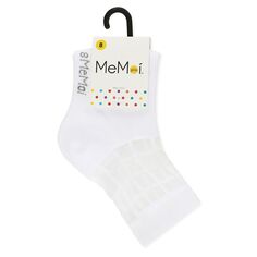 Прозрачные носки из смеси хлопка для девочек с оконным стеклом MeMoi