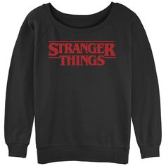 Толстовка с напуском и однотонным логотипом для юниоров Stranger Things Licensed Character