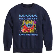 Флисовый пуловер Disney&apos;s Lilo &amp; Stitch для мальчиков 8–20 лет Mama Rules Disney, синий