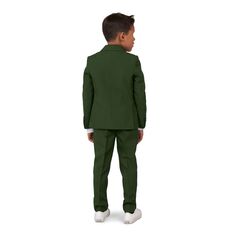 Комплект OppoSuits Glorious Green, однотонный костюм из куртки, брюк и галстука для мальчиков 2–8 лет OppoSuits