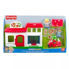 Кукольный домик Little People Fisher-Price We Deliver Pizza Place с набором аксессуаров Fisher-Price