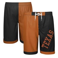 Молодежные шорты для плавания Texas Longhorns Conch Bay оранжевого/черного цвета Outerstuff