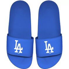 Молодежные шлепанцы ISlide Royal Los Angeles Dodgers Primary Motto Unbranded