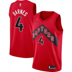 Молодежная майка Nike Scottie Barnes Red Toronto Raptors 2021/22 Swingman — Icon Edition Nike