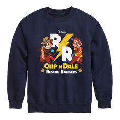 Флисовый свитшот Chip N Dale Rescue Rangers для мальчиков 8–20 лет Disney Licensed Character, синий