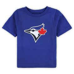 Футболка с основным логотипом Infant Royal Toronto Blue Jays Team Crew Outerstuff