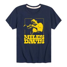 Золотая футболка Дэвиса для мальчиков 8–20 миль Licensed Character, синий