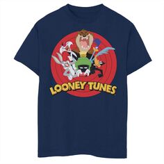 Футболка с логотипом группы «Looney Tunes» и «Хаски» для мальчиков 8–20 лет и графическим рисунком Licensed Character