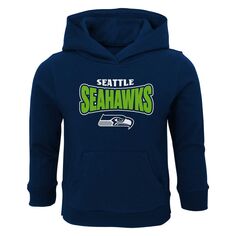 Темно-синий пуловер с капюшоном для малышей College Seattle Seahawks Draft Pick Outerstuff