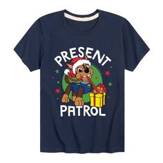 Футболка PAW Patrol Present Patrol для мальчиков 8–20 лет PAW Patrol, синий