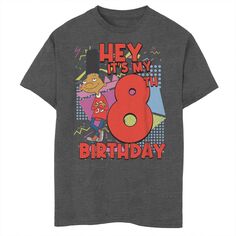 Футболка с рисунком «Эй, Арнольд Джеральд» для мальчиков 8–20 лет Nickelodeon на 8-й день рождения Nickelodeon