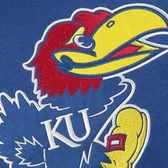 Пуловер с капюшоном и большим логотипом Youth Stadium Athletic Royal Kansas Jayhawks Unbranded