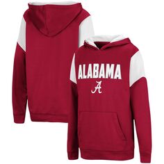 Пуловер с капюшоном Youth Colosseum Crimson Alabama Crimson Tide VF Cut Sew Colosseum