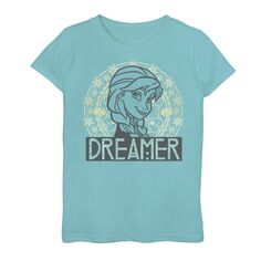 Золотая футболка с рисунком Arched Dreamer для девочек 7–16 лет Disney&apos;s Frozen 2 Elsa Disney