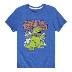 Винтажная футболка с портретным рисунком Rugrats для мальчиков 8–20 лет Nickelodeon