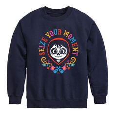 Флисовая толстовка с рисунком «Лови момент» для мальчиков 8–20 лет Disney/Pixar&apos;s Coco Licensed Character, синий