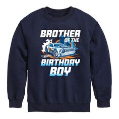 Флисовый свитшот Hot Wheels Brother для дня рождения для мальчиков 8–20 лет Licensed Character, синий