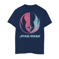 Яркая футболка с символом джедая для мальчиков 8–20 лет «Звездные войны» Licensed Character, синий