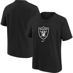 Молодежная черная футболка с логотипом Nike Las Vegas Raiders Nike