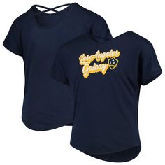 Темно-синяя футболка с логотипом команды Girls Youth Fanatics LA Galaxy Team Fanatics
