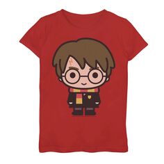 Симпатичная футболка с портретом и графическим рисунком в мультяшном стиле для девочек 7–16 лет с Гарри Поттером Harry Potter