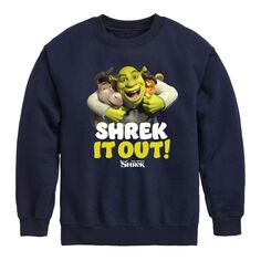 Флисовая толстовка с рисунком Shrek It Out для мальчиков 8–20 лет Licensed Character, синий