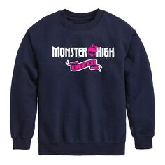 Флисовый свитшот для выпускников Monster High для мальчиков 8–20 лет Licensed Character, синий