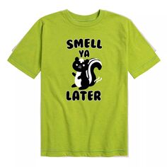 Футболка с рисунком Smell Ya Later для мальчиков 8–20 лет Skunk Licensed Character