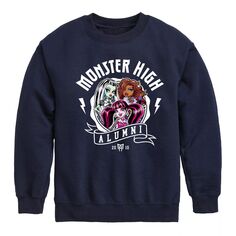 Флисовый свитшот для группы выпускников Monster High для мальчиков 8–20 лет Licensed Character, синий