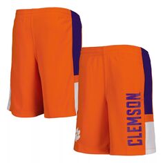 Молодежные шорты Clemson Tigers с боковой сеткой оранжевого цвета Outerstuff