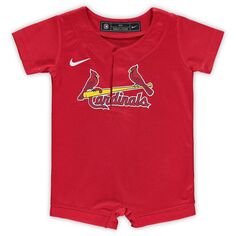 Красный официальный комбинезон из джерси Nike St. Louis Cardinals для новорожденных и младенцев Nike