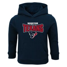 Темно-синий пуловер с капюшоном для малышей Houston Texans Draft Pick Outerstuff