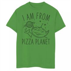Неоново-зеленая футболка с рисунком «Планета Пиццы» Disney/Pixar для мальчиков 8–20 лет Disney / Pixar