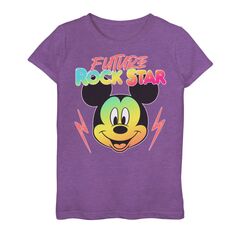 Футболка с рисунком «Будущая рок-звезда» для девочек 7–16 лет Disney&apos;s Mickey Mouse Disney